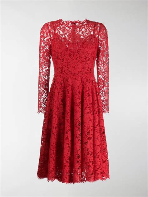 abito rosso dolce e gabbana
